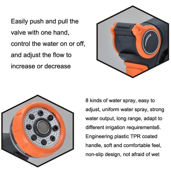 8 Functional Thumb Long Sprinkler + Pacifier Multi-functional Home Irrigation Agricultural Garden Car Wash Shower