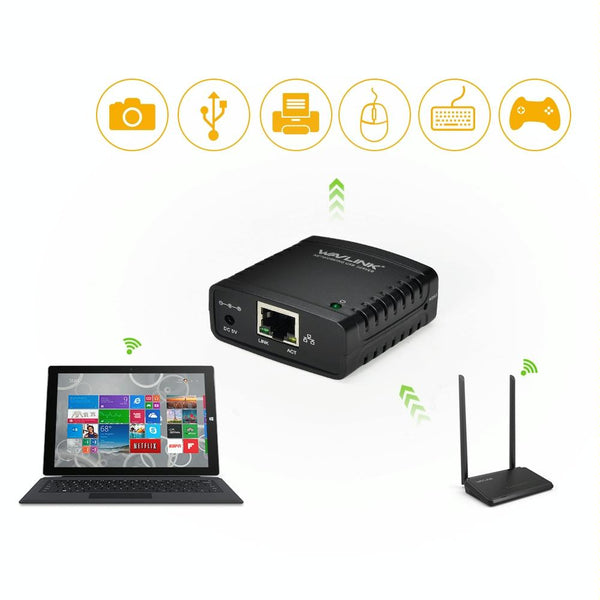 WAVLINK USB 2.0 Networking Server, EU Plug