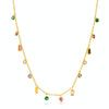OPK GX2429 Colorful Dopamine Zirconia Small Accessories Stainless Steel Collarbone Chain