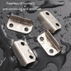 10pcs Lock Accessories L-Shaped Right Angle Office Drawer Lock Plate Furniture Parts Door Stopper(Silver)