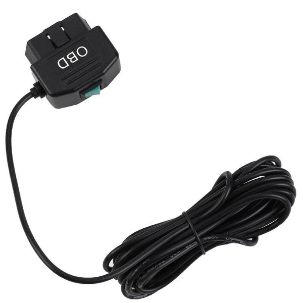 H507 Driving Recorder OBD Step-down Line Car ACC Three-Core Power Cord 12/24V To 5V 3A Low Pressure Protection Line, Specification: Micro Right Elbow