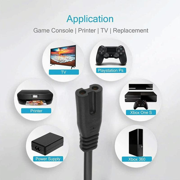 2 Prong Style AU Plug AC Power Cord with 304 Switch, Length: 1.2m(Black)