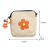 Sanitary Napkin Storage Bag Large Capacity Little Bag Canvas Simple Short Wallet(Pink)