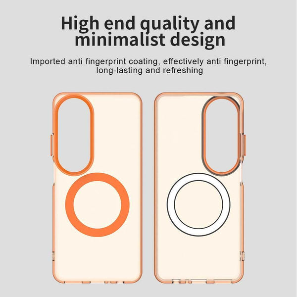 For OPPO A60 Global Candy Magsafe PC Hybrid TPU Phone Case(Orange)