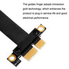 PCI-E 3.0 1X 180-degree Graphics Card Wireless Network Card Adapter Block Extension Cable, Length: 30cm