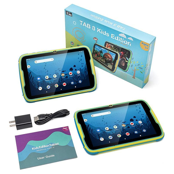UNIWA  Boxchip Tab 8 WiFi Kid Tablet,  4GB+64GB, 8 inch Android 13 Allwinner A523 Octa Core CPU Support Google Play(Blue)