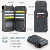 CaseMe Me40 Vertical Multifunctional Shoulder Crossbody Phone Bag(Black)