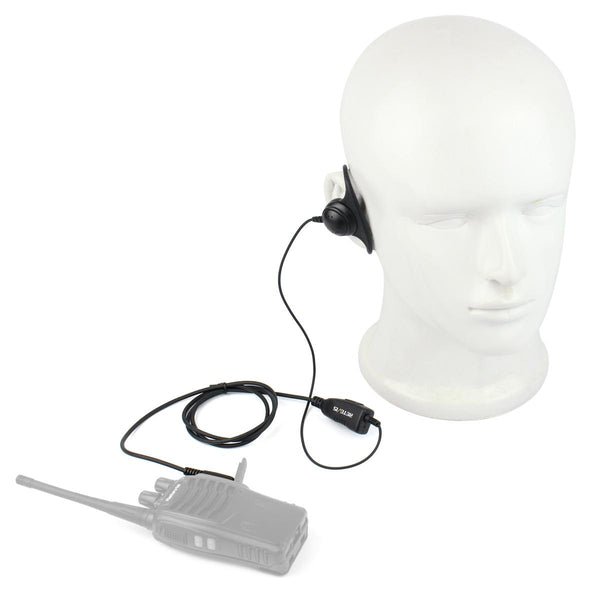 RETEVIS K-316 2 Pin D Shape Soft Ear Hook Earphone Microphone for H-777/RT-5R/RT1/RT2/RT5 /888s/UV5R