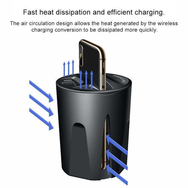 X9 Car QI Standard Charging Cup Wireless Fast Charger