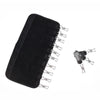 Adhesive Hanger Detachable Travel Folding Portable Hat Clip Hanger Bathroom Cloth Clothes Clip(Black)