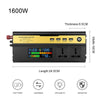 8896 1600W Car Smart Multi-functional Digital Display Inverter, Specification:24V
