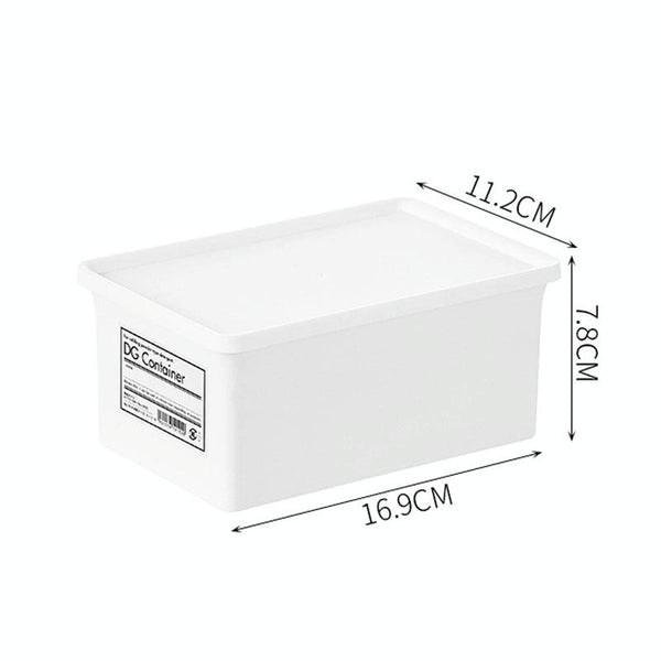 Household Laundry Detergent Storage Box Small Things Storage Organizer With Dust Cover, Specification: Small
