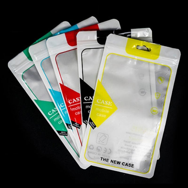 100PCS Phone Case Translucent Yin Yang Self-sealing Packaging Bag(Green)
