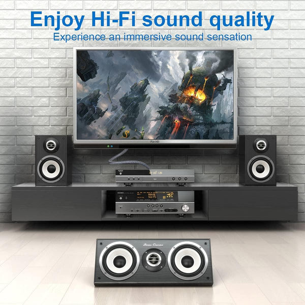 1.5m Pure Copper RCA Coaxial HIFI Digital Audio Cable SPDIF Subwoofer Speaker Cable(Silver Gray)