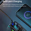 Car Bluetooth MP3 Player Ambient Light Charger(Black)