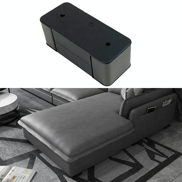 LH-SFJD001 5cm Thick Stainless Steel Sofa Booster Pad, Style: Rectangular(Gun Black)