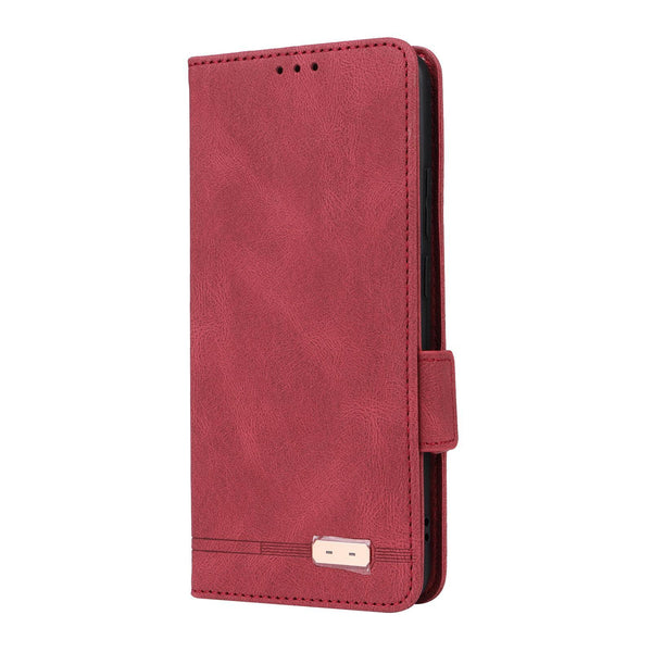 For Realme CT7 Pro Magnetic Clasp Leather Phone Case(Red)