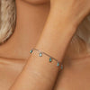 S925 Sterling Silver Platinum-plated Tassel Bracelet(BSB168)