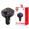 Q7 3.1A USB+PD Bluetooth Car Charger Car FM Transmitter Colorful Lighting