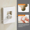 Retractable Indoor And Outdoor Clothes Wall Hanger Magic Drying Rack Balcony Bathroom Invisible Clothesline Wire Rope(White)