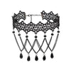 Fringe Lace Gothic Lolita Vintage Necklace,Style: 1534