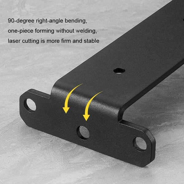 5mm Thick Triangular Bracket Bookshelf Partition Plate, Style: 150mm Black