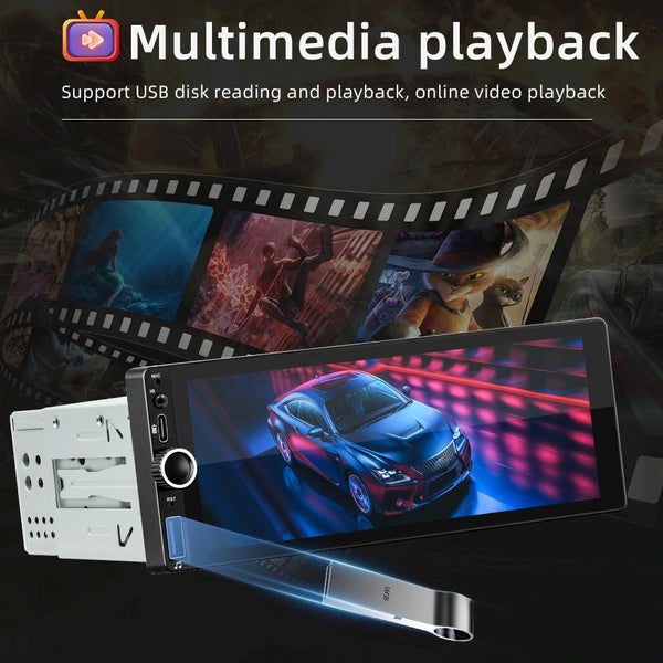 Car Universal Radio Wireless Bluetooth Hands-Free Android Navigation, Memory: 2+64G