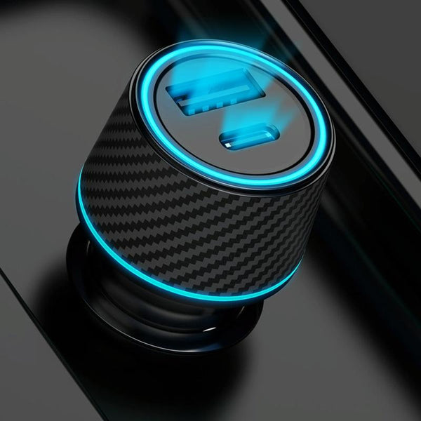 QIAKEY Dual Fast Charging Charger One To Two Cigarette Lighter, Size: TH229 95W(Black)