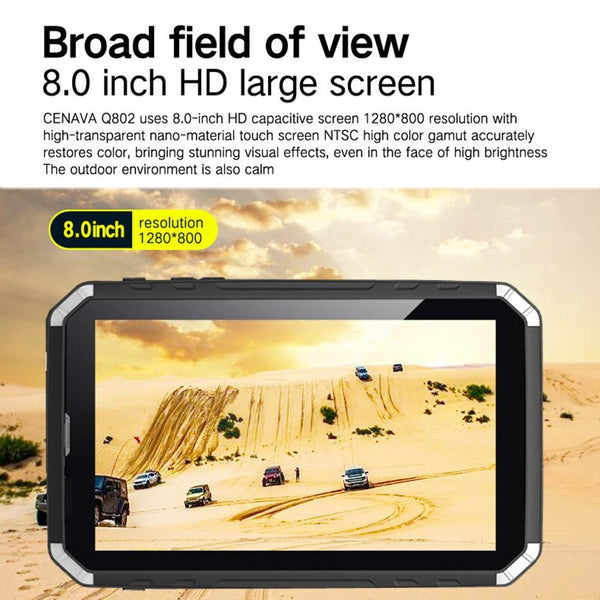 CENAVA-Q802 Triple Proofing Tablet PC, 8.0 inch, 3GB+32GB, Support Google Play, 4G Phone Call, IP68 Waterproof Shockproof Dustproof, Android 7.0, MTK6753 Octa Core 1.5GHz, Support OTG/GPS/NFC/WiFi/BT/TF Card(Black)