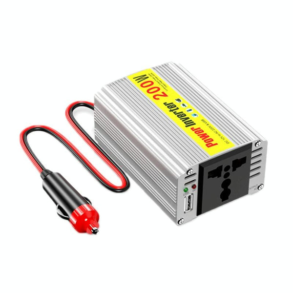 200W Modified Sine Wave Inverter Car Mobile Phone 2.1A Universal Power Supply, Specification: 12 To 220V