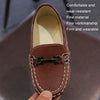 K3 Lightweight Anti-Skid Dance Bean Shoes Children Small Leather Shoes, Size: 35(Brown)