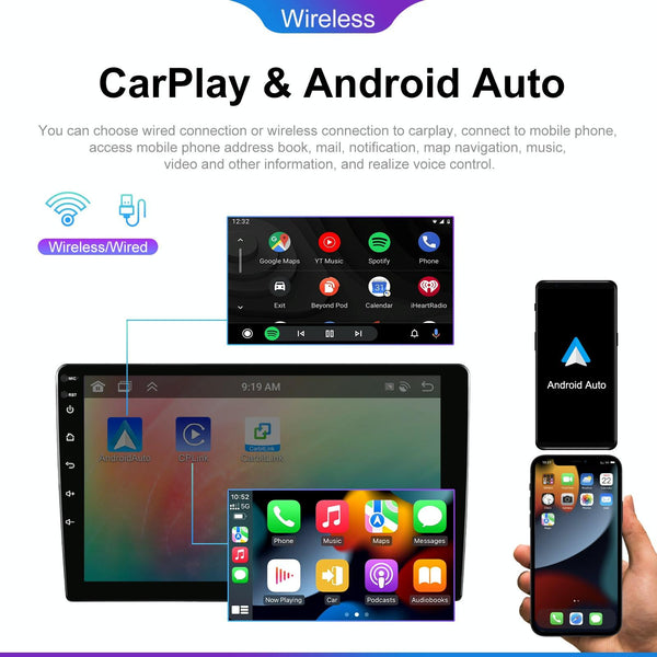 7 inch 6+128G Android Universal HD Large Screen Car Bluetooth Player Android GPS Navigation Integrated Machine(Standard)