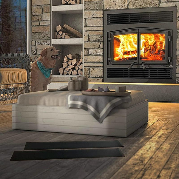 2 PCS Magnetic Fireplace Draft Stopper Fireplace Cover to Block Cold Air 91.44 x 10.16cm