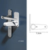 Children Safe Lock Door Handle Fixed Anti-Opening Lock(White)