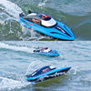 812 High-Speed RC Boat Large Horsepower Speedboat Long Endurance Waterproof Boys Water Toy Single Battery(Orange)