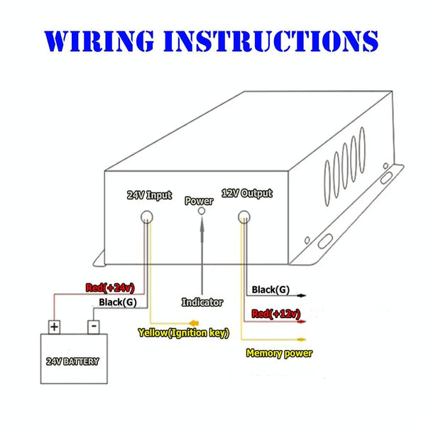 Car Audio Subwoofer Modification Cigarette Lighter Plug Power Converter Buck, Model: 24V-12V 10A