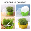 3 PCS Bean Sprout Germination Pot Soilless Culture Hydroponic Vegetable Seedling Tray(Green)