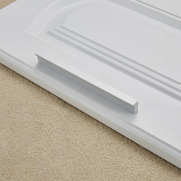 5 PCS 2057-96 Drawer Cabinet Door Handle Straight Door Handle (White)