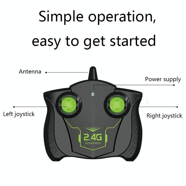 SY008 Wireless Remote Control Car 360-Degree Rotating Telescopic Tipping Bucket Fancy Drifting Deformation Climbing Car(Black Green)