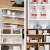 4pcs Partition Bracket No Punch Right Angle Laminate Shelf Wardrobe Partition Board Fixing Holder, Size: 7x15cm