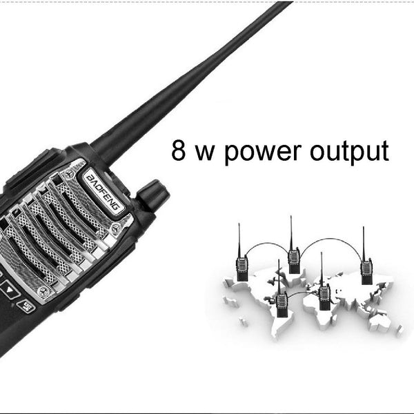 BAOFENG UV-8D Professional Dual Band Dual PTT Key Two-way Radio Walkie Talkie FM Transmitter