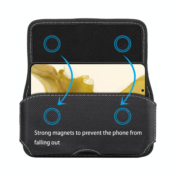 Oxford Cloth Mobile Phone Portable Waist Bag For 6.7-6.9 inch(Black)