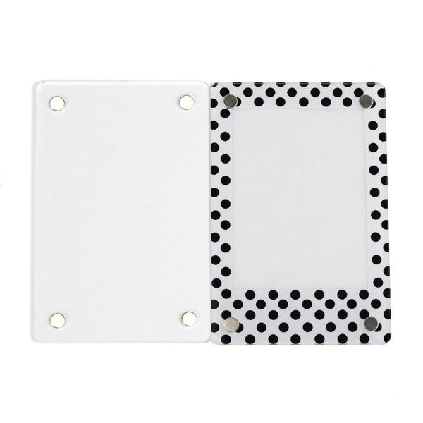 3 Inch Photo Acrylic Photo Frame Refrigerator Magnetic Sticker For Polaroid(Wave Point)