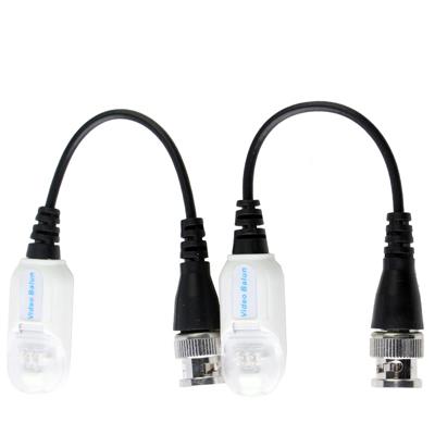 2x CCTV Video Balun CAT5 to BNC Passive Transceiver Adapter