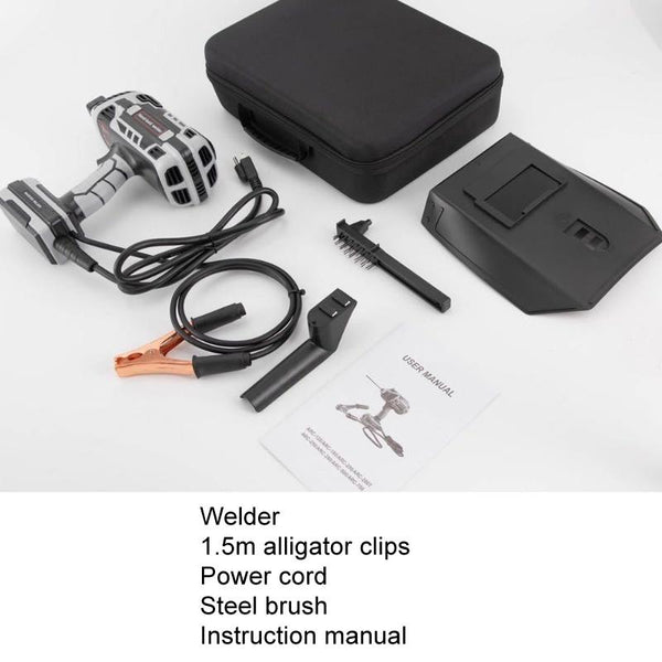 Handheld Welding Machine Home Small Portable Inverter Welder(Green EU Plug 220V)