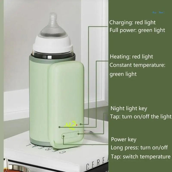 18W Baby Bottle Warmer With Digital Display & Night Light, Spec: Flagship Version