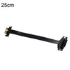 PCI-E 3.0 1X 180-degree Graphics Card Wireless Network Card Adapter Block Extension Cable, Length: 25cm