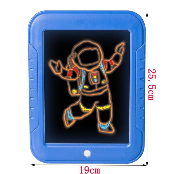 LED Writing Board 3D Magic Drawing Pad Creative Children Drawing Toys(Red)