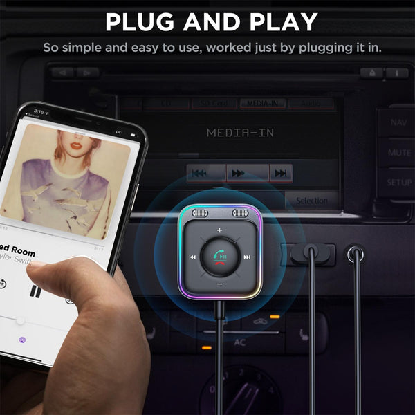 JOYROOM JR-CB3 Bluetooth 5.3 Car Wireless Receiver(Black)