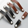 Kitchen Cabinet Wardrobe Leather Door Handle Drawer Pull, Specification:Light Coffee 96